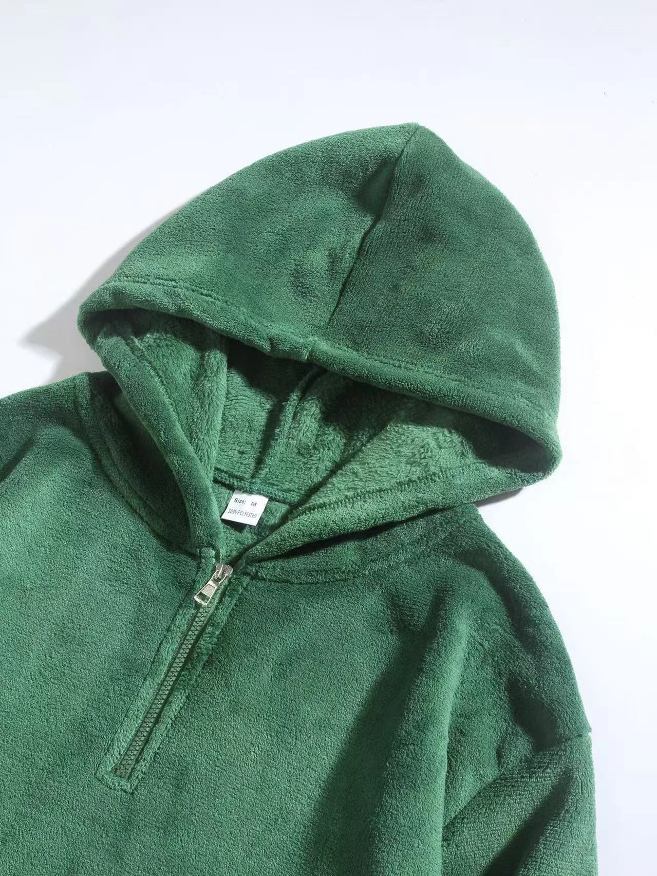 2025, Winter-Herren-Hoodie, Sporthose, einfarbig, warm, winddicht und kältebeständig, Sport-Set aus Wolle, lässiges Sport-Set, zweiteiliges Set – Detail 27