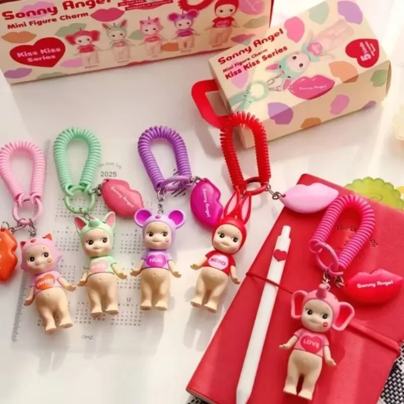 

Kiss Kiss Series 2025 New Sonny Angel Mystery Box Fashion Blind Box Kawaii Character Decoration Mini Figure Charm Birthday Gift