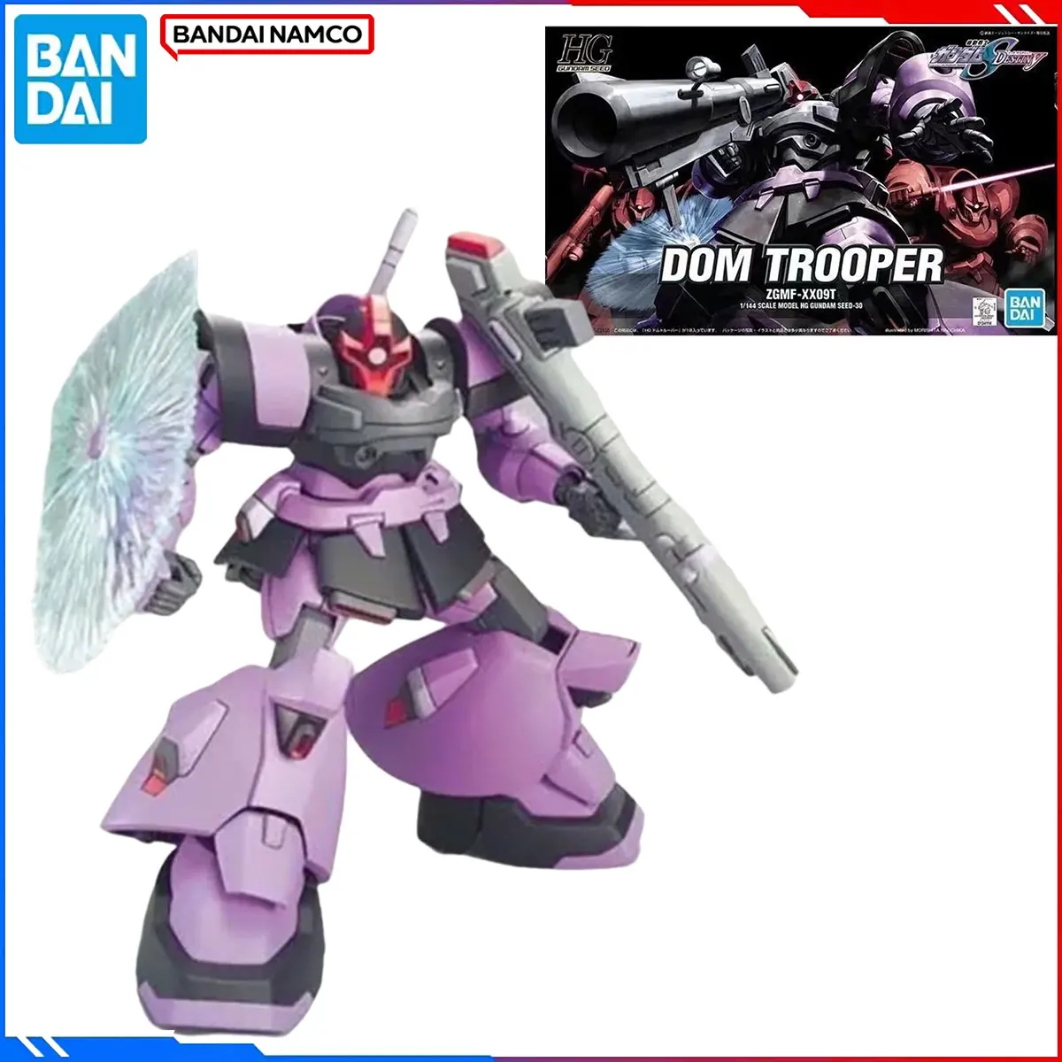

Genuine Bandai Original Gundam Figure Model Kits HGUC 1/144 Anime Figures Dom Trooper Action Model Toys Gift for Christmas Kids