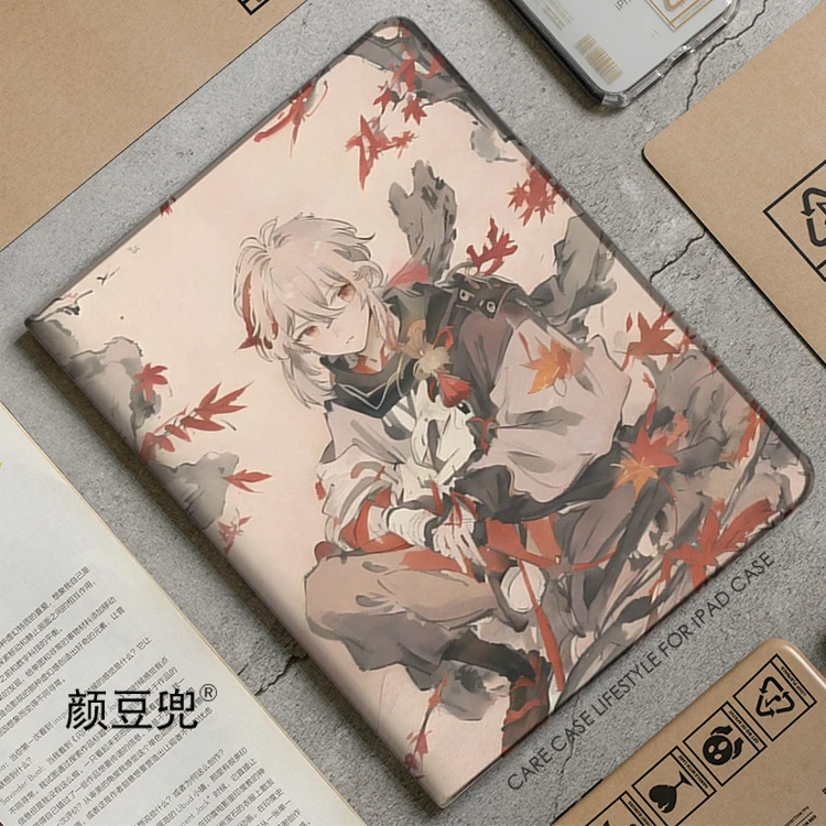 Kaedehara Kazuha Anime Genshin Impact Case For iPad 10.2 7th 8th 10th Air 4 5 Mini 5 6 Case Luxury Silicone For iPad Pro11 12.9