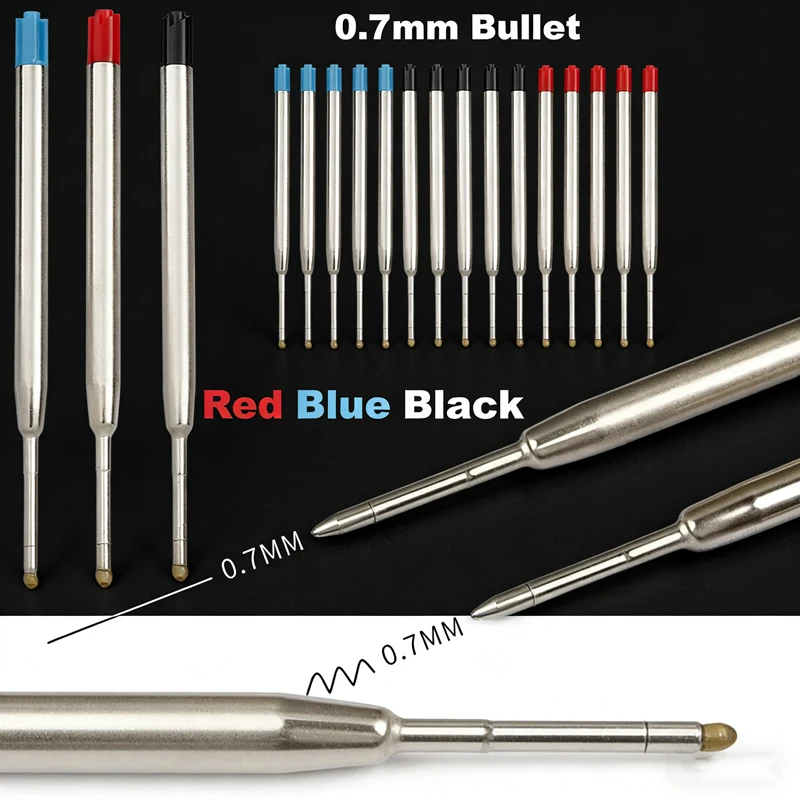 5-20pcs L:3.9 in/99mm Ballpoint Pen G2 Refills for Medium Po