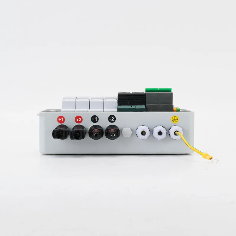 2 in 1 out DC 600V Solar Photovoltaic PV Combiner Box With Lightning Protection 32A Fuse MCB SPD Waterproof IP65 Distribution image 5