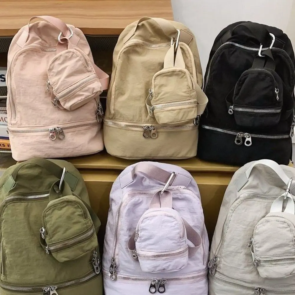 

Портативная однотонная нейлоновая мини-сумка-рюкзак через плечо, мини-сумочка, подвеска, корейский стиль, сумка для карт, аксессуары для сумок