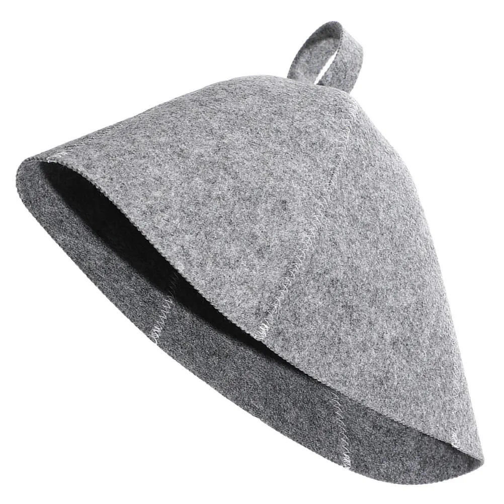 

Durable Felt Sauna Hat Thick Lightweight Breathable Sauna Cap for Women Men Spa Relaxation Reusable Bathing Hat