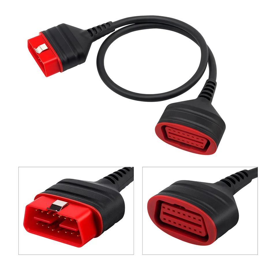 Thinkdiag Obd2 موصل ذكر إلى أنثى 16 دبوس تمديد محول كابل أدوات التشخيص #5