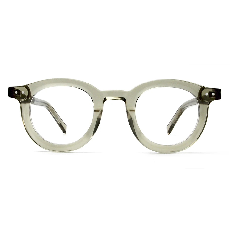 Bio Acetate Eyeglasses Retro Vintage Round Eco-Friendly Eyewear Frames Men High Quality Prescription Glasses Women Spectacles
