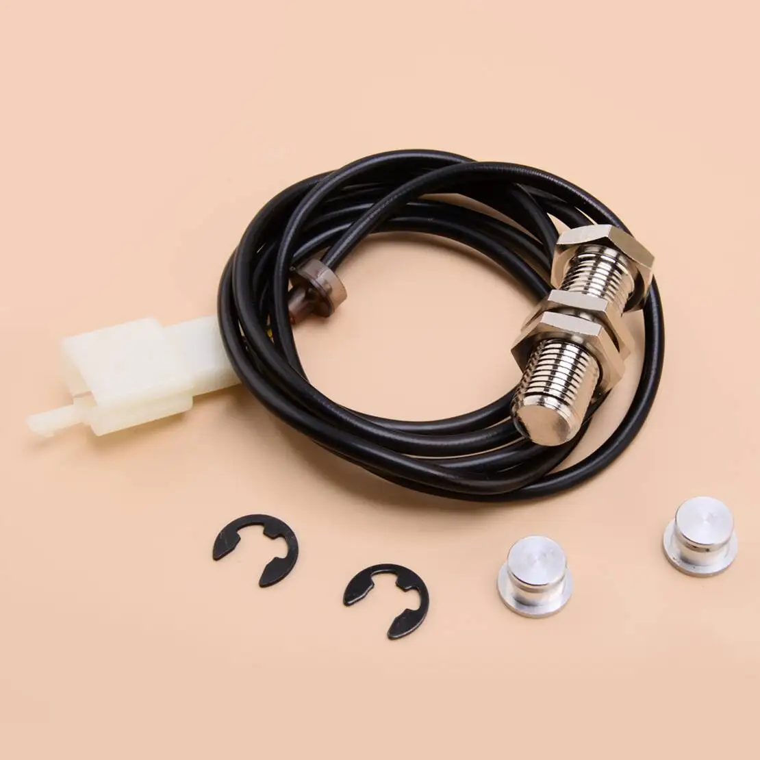 

Motorcycle Speedometer Digital Odometer Speed Gauge Sensor Cable Connector