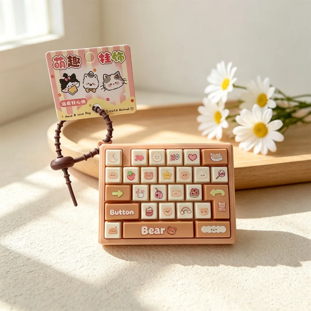 26 Key Decompression Button Toy Creative Style Small Gift Mini Keyboard Pendant Bag Hanging Ornament Cute Design