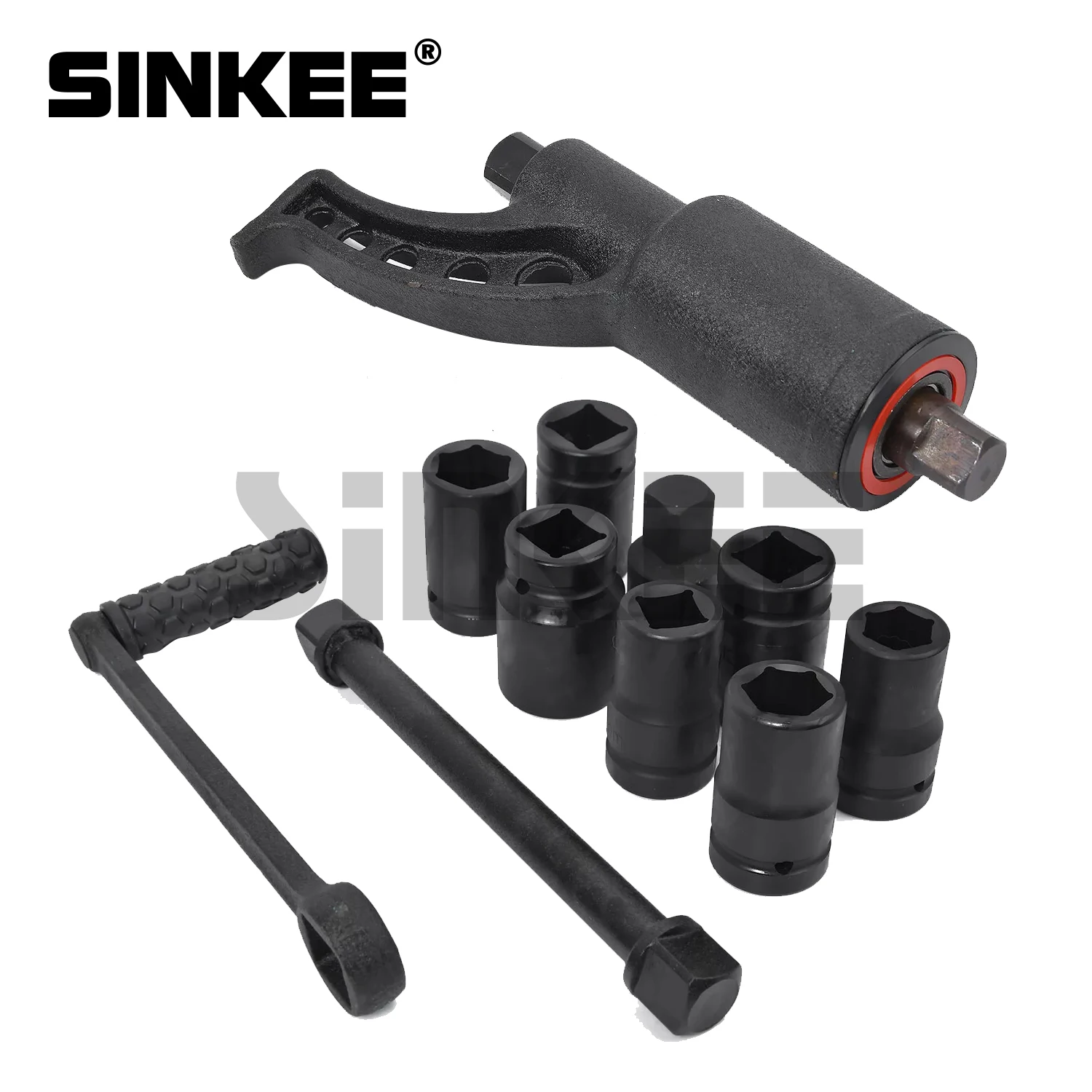Truck Tyre Hand Torque Multiplier Wheel Lug Nut Wrench Sockets Labor Saving Wrench Tire Repair Tool Set