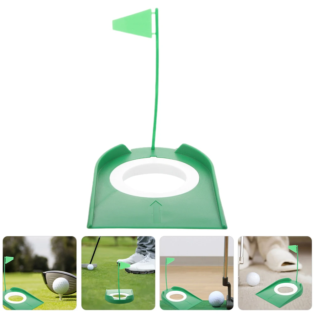 

5pcs Golf Putting Hole Cup Practice Training Aid For Indoor Outdoor Lightweight Abs Plastic Portable Putter Green Hole Support