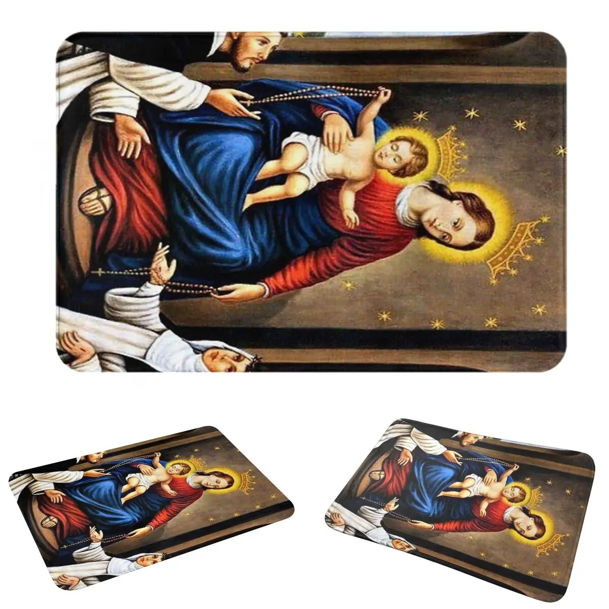 Our Lady Of Guadalupe Virgin Mary Mexican Doormat Dust-proo Carpet Rug Kitchen Entrance Home Floor Mat for Balcony Footpad Mats