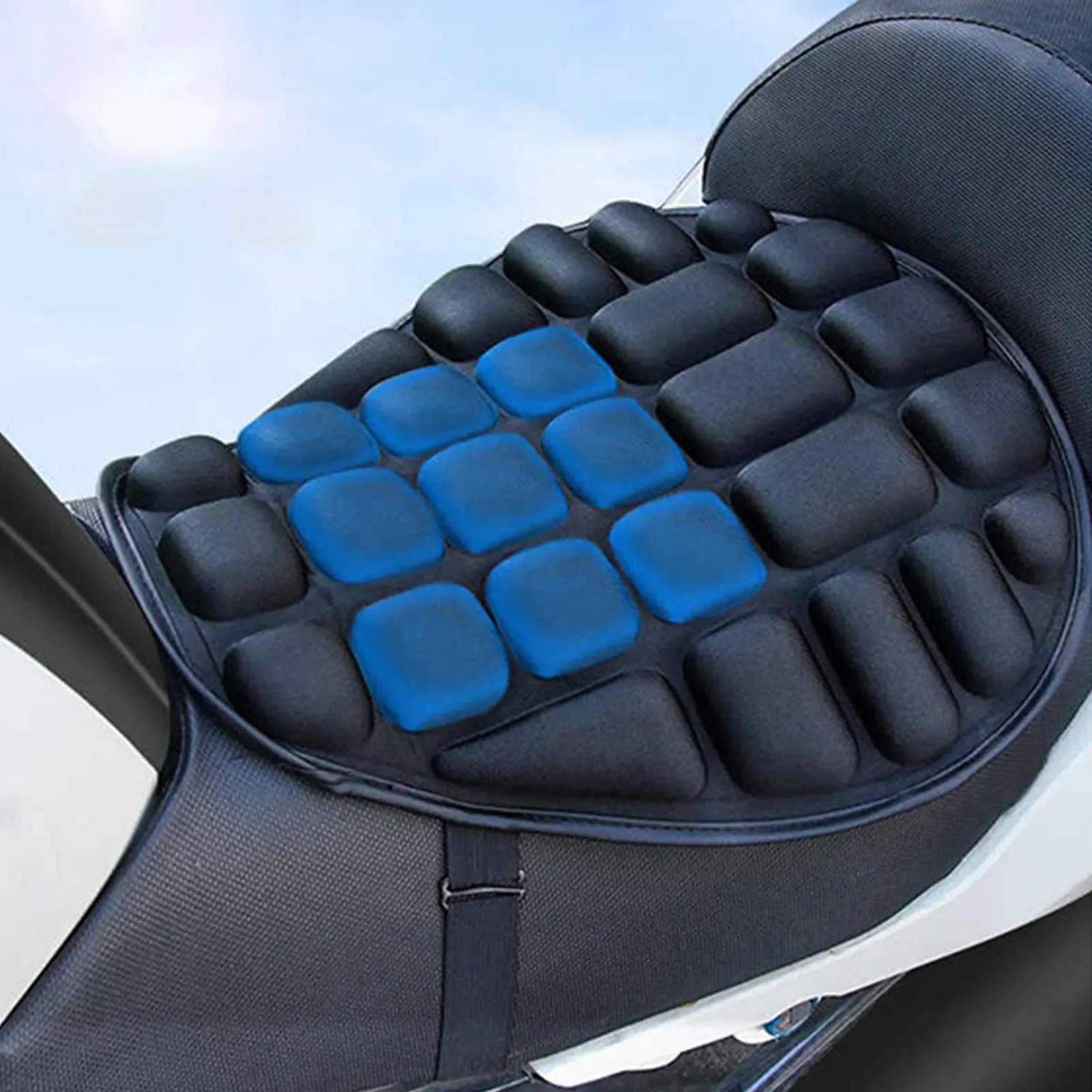 

Motorcycle Seat Cushion Seat Cushion EVA Shock Absorption Cover Pad Breathable Pressure Relief Wear Resistant for Motorcycle