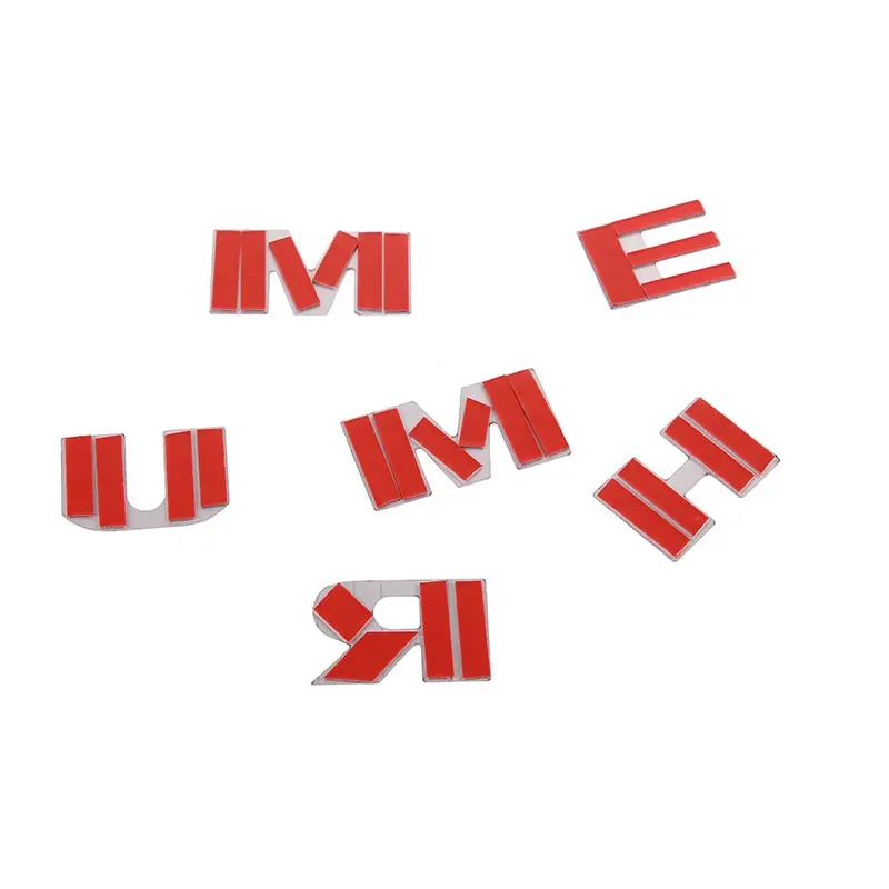 For Hummer H2 Stainless steel Mirror Chrome Car Rear Tailgate Rear Bumper Letters Letter Inserts Trim sticker Car Accessories