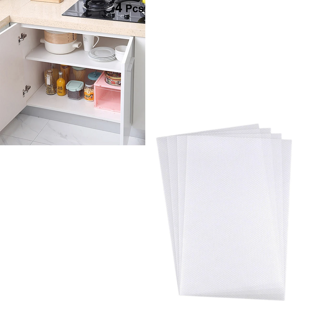 

8 Pcs Anti-slip Moisture-proof Pad Refrigerator Liner Easy Clean Kitchen Liners Drawer Mats Table Cabinet