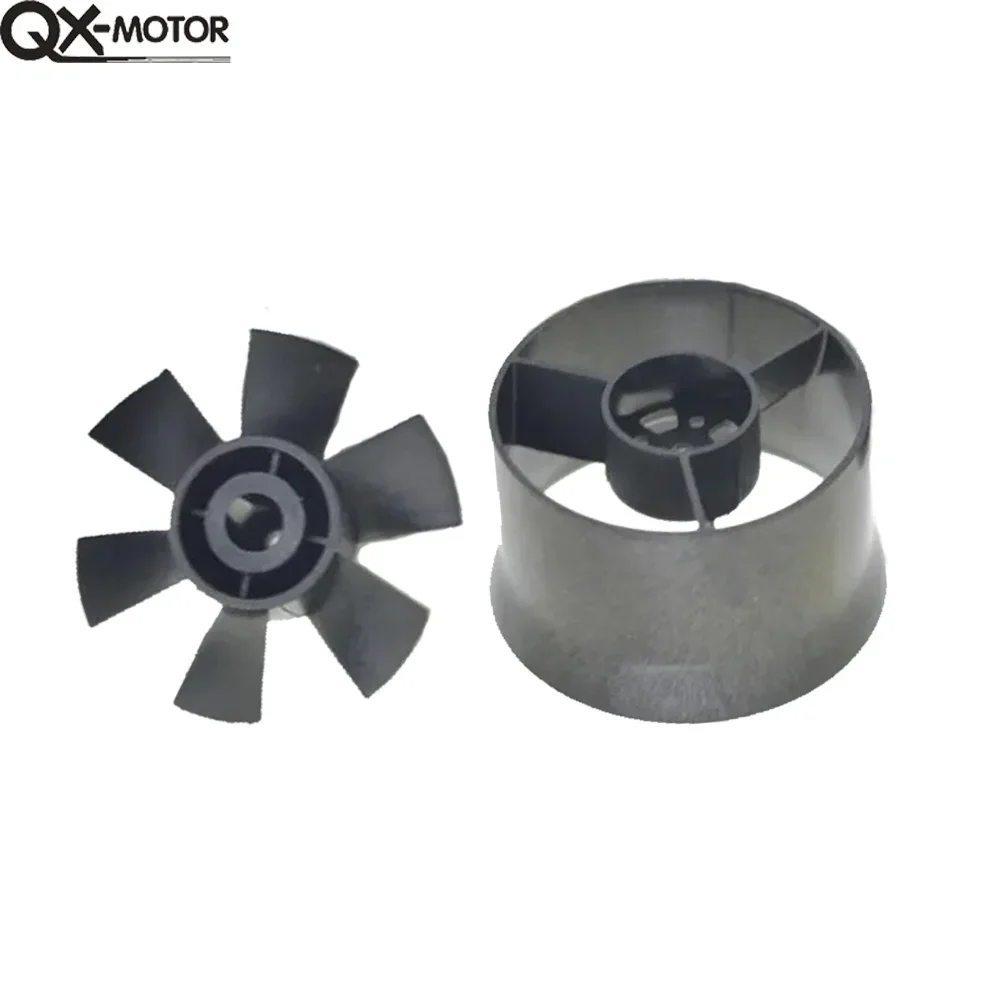 QX-MOTOR 30 mm EDF 6 aspas ventilador con conductos sin motor para avión RC