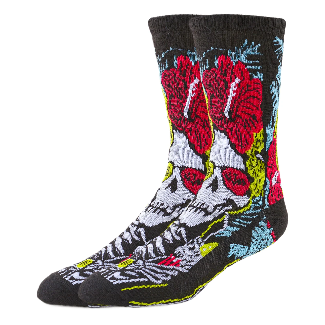 6/12pairs Random Color Cartoon Anime Socks Hip Hop Street Fashion Novelty Funny Casual Crew Socks for Men Women