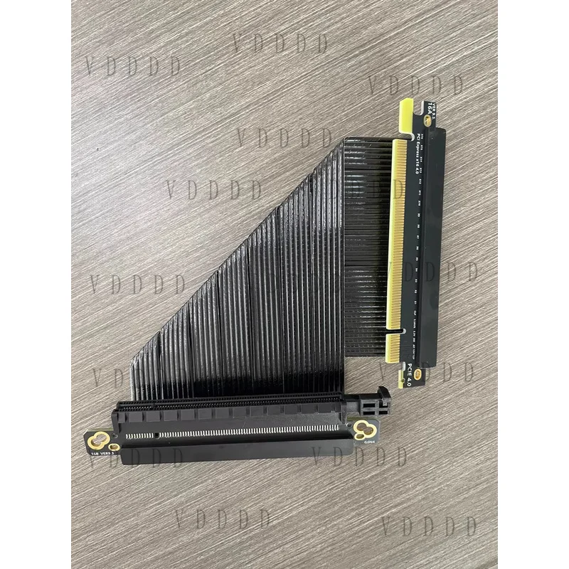 Z... PCIe 4.0 x16 GPU Riser Cable Dual Reverse 14cm Pre-Bent for L300 SSUPD ITX *