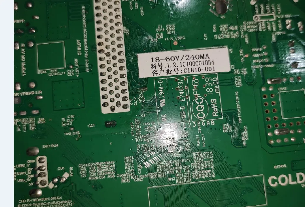 TP.MS3663S.PA671 Three in one power TV motherboard backlight voltage 18--60v240ma  for st2151b01