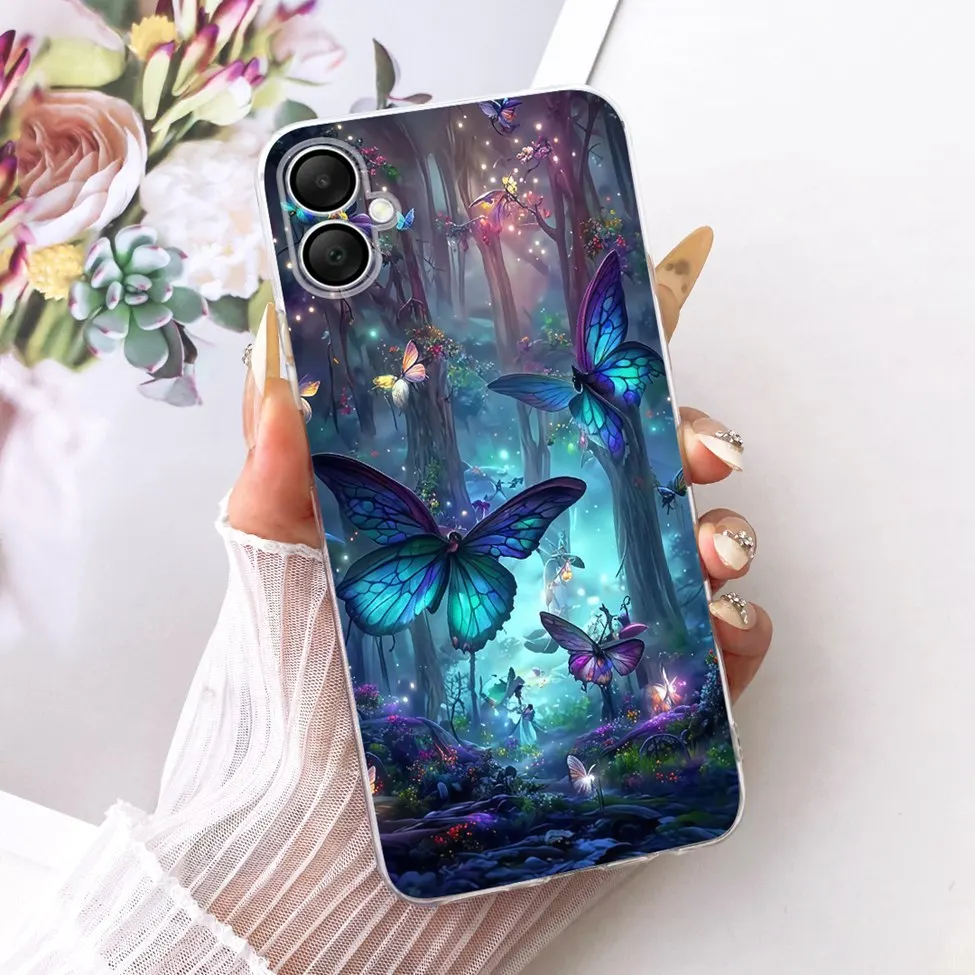 واضح غطاء لسامسونج غالاكسي A06 4G حالة لطيف القط الأزياء بارد 2D رسمت الغلاف لسامسونج A06 4G SM-A065F SM-A065M #6