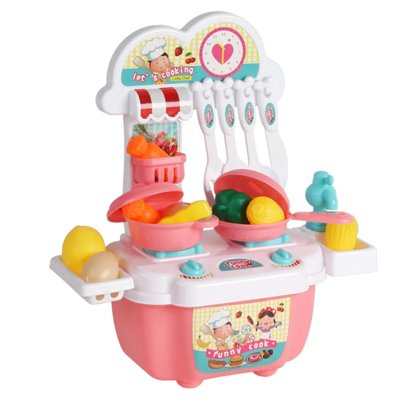 Mini bambini in plastica Play House Simulazione Cucina Giocattoli Ragazze Cucina per bambini Stoviglie da cucina Mini piccoli set di utensili da cucina