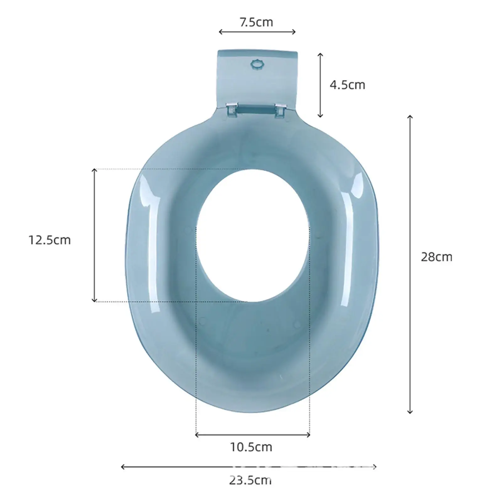 

Sitz bath for toilet seat cleaning soothes and cleanses older women