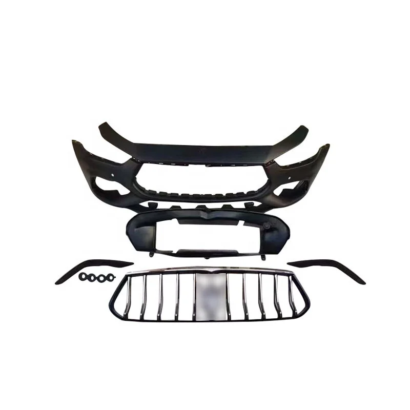 

Best Selling Items Automotive Old to New Car Bumpers for Ghibli 2014-2019 Upgrade GTS Style Front Bumper Grille