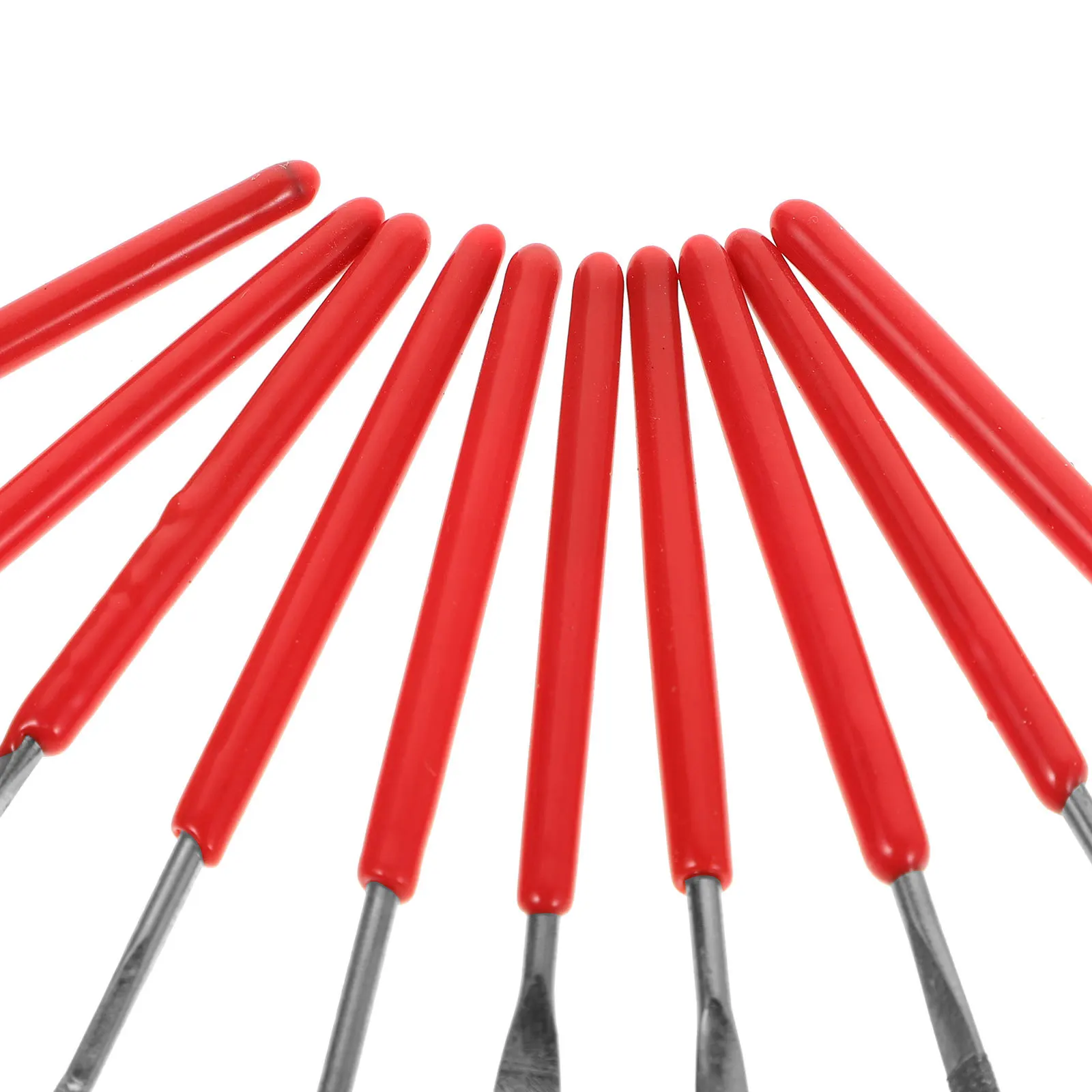 10 قطعة مجموعة مبرد إبرة الماس ملفات إبرة معدنية صغيرة التيتانيوم المغلفة للمجوهرات الخشب الزجاج المعادن نحت ملفات المجوهرات #5