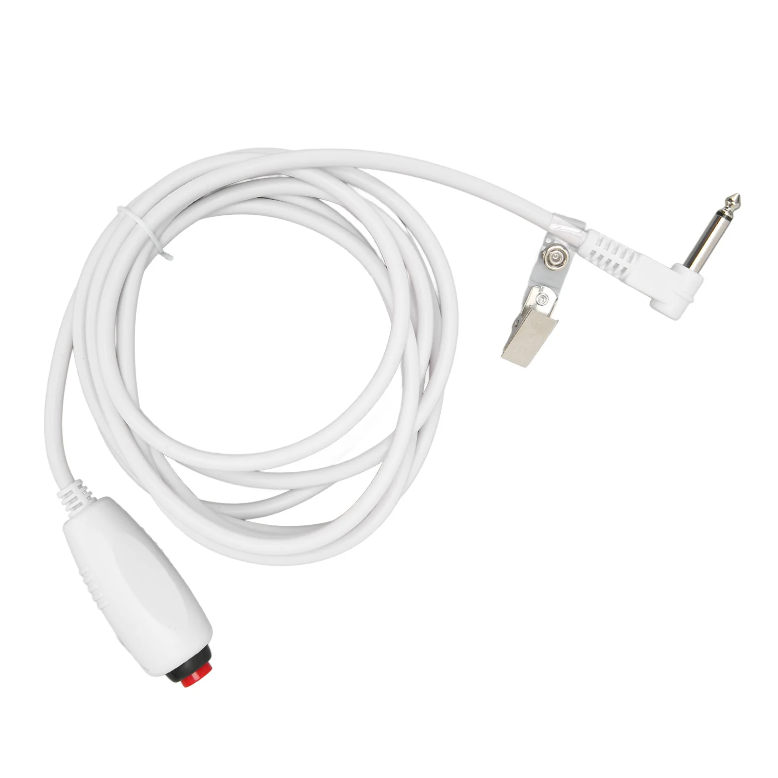 Universal Push Button Cord Universal 6.35mm Interface Replacement Nurse Call Cord with Clip Button Line for Nurse Station 9.8ft