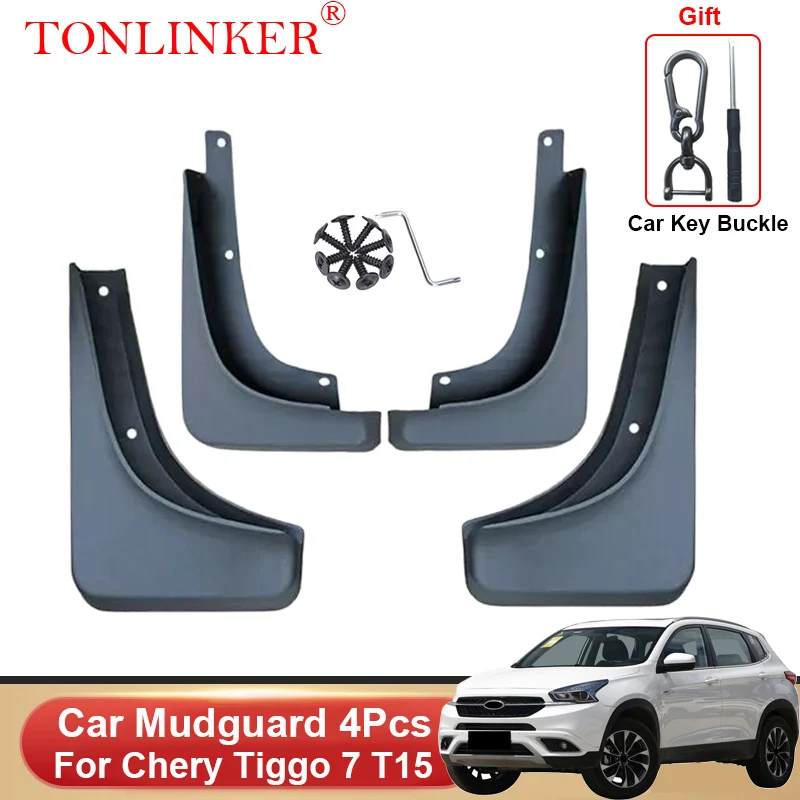 

TONLINKER Car Mudguard For Chery Tiggo 7 T15 2016-2018 2019 2020 Mudguards Mud Flaps Mudflaps Splash Guards Fender Accessories