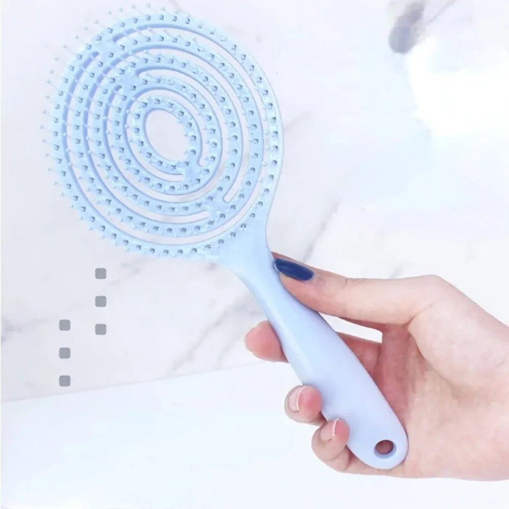 PP Plastic Circular Massage Comb Barber Accessories Hair Stylishing Tool Scalp Massager Portable Convenient to Use