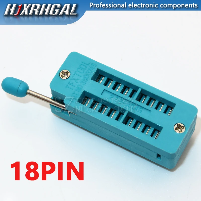 1PCS 14 16 18 20 24 28 32 40 P Pin 2.54 MM Green DIP Universal ZIF IC Socket Test Solder Type IC Connector Socket Test Seat