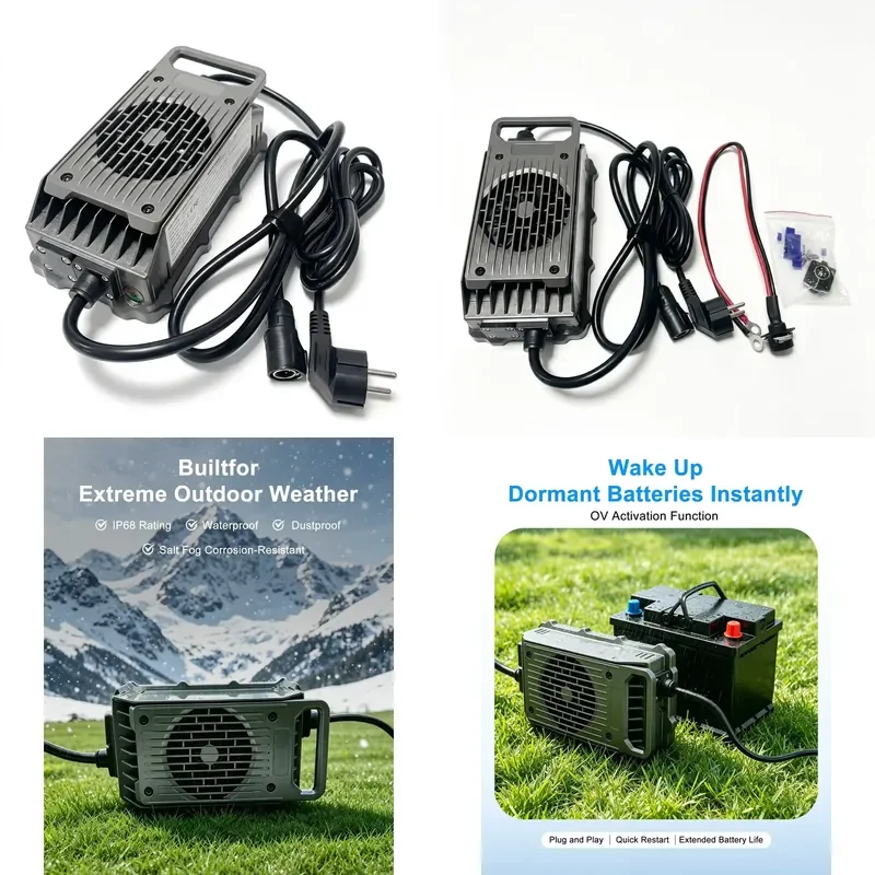 Electric Surfboard Charger Efoil LNLEE 50.4V 58.8V 84V 15A 20A 25A Smart Fast Charger for Marine E-foil Battery
