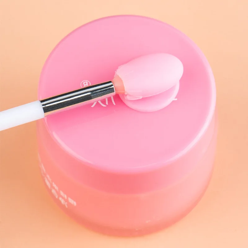 1 unidad de bálsamos labiales de silicona, cepillo para máscara de labios con ventosa, cubierta antipolvo, lápiz labial, aplicador de pincel de maquillaje, herramienta de maquillaje en barra negra para ojos