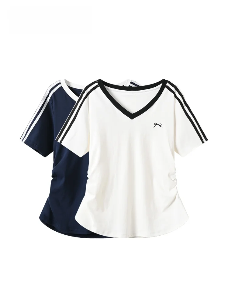 

plus Size Women's Short Sleeve T-Shirt Summer New Style Cara CLUB Big Code Loose Meat Covering Age Reduction Versatile Should...