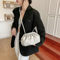 Nowa modna damska torba kurierska miękka skórzana torebka kobieca torba na ramię na monety casualowe jednokolorowe damskie torby Crossbody torebki this w jednolitym kolorze this