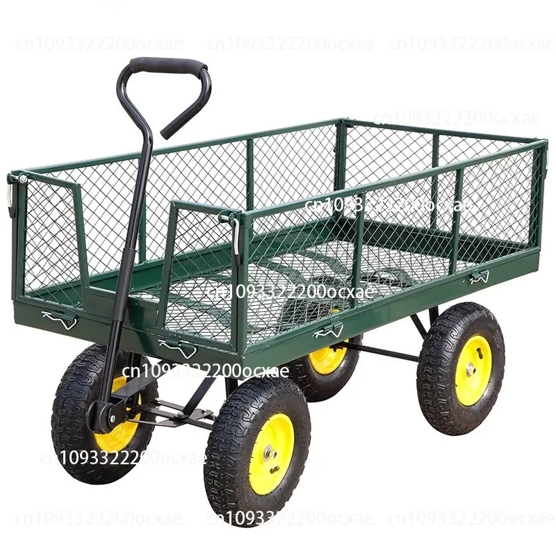 

Four-wheel trailer folding truck net truck load household traction flatbed truck