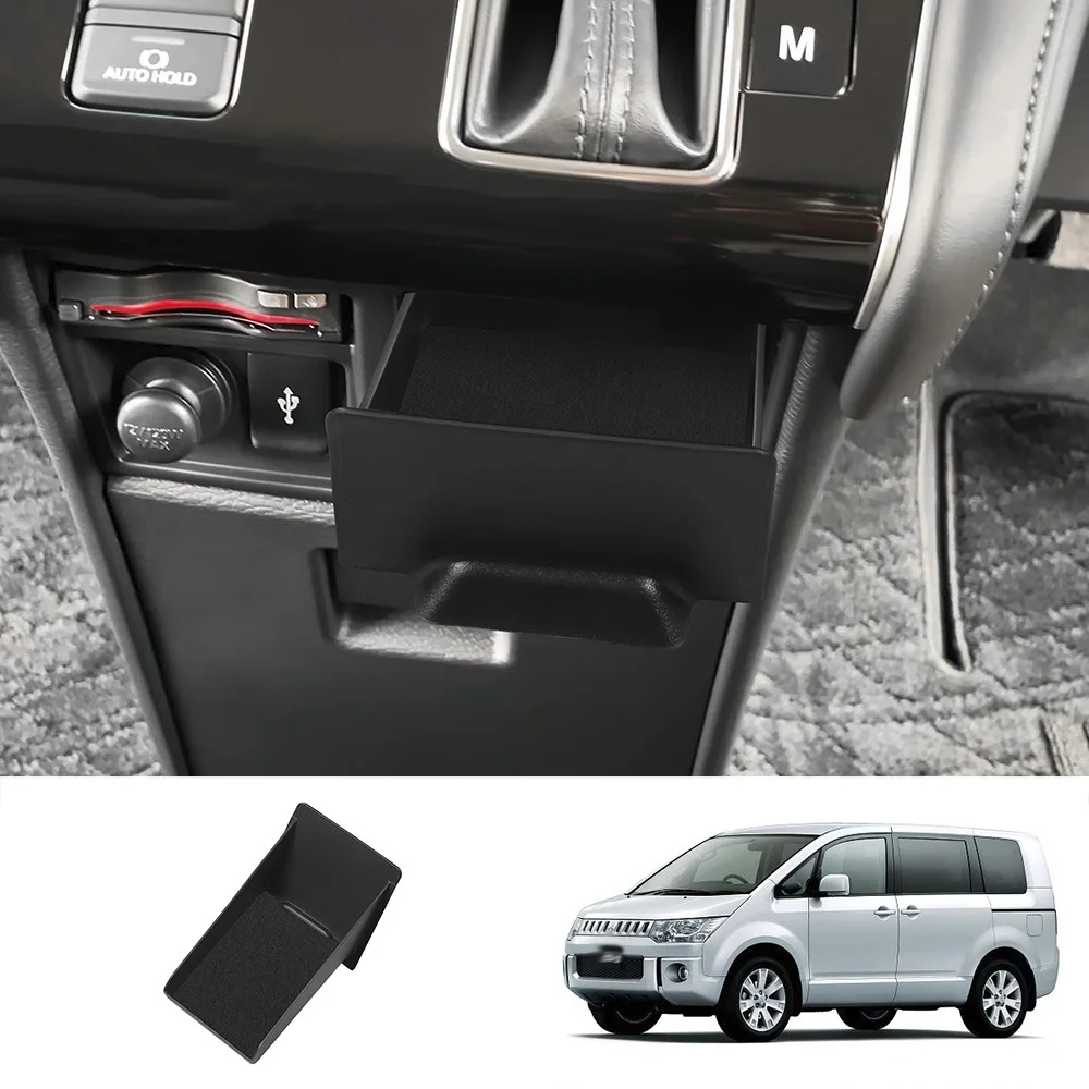 

For Mitsubishi Delica D:5 2023 2024 2025 ABS Central Control Drawer Storage Box Privacy Container Cover Interior Accessories