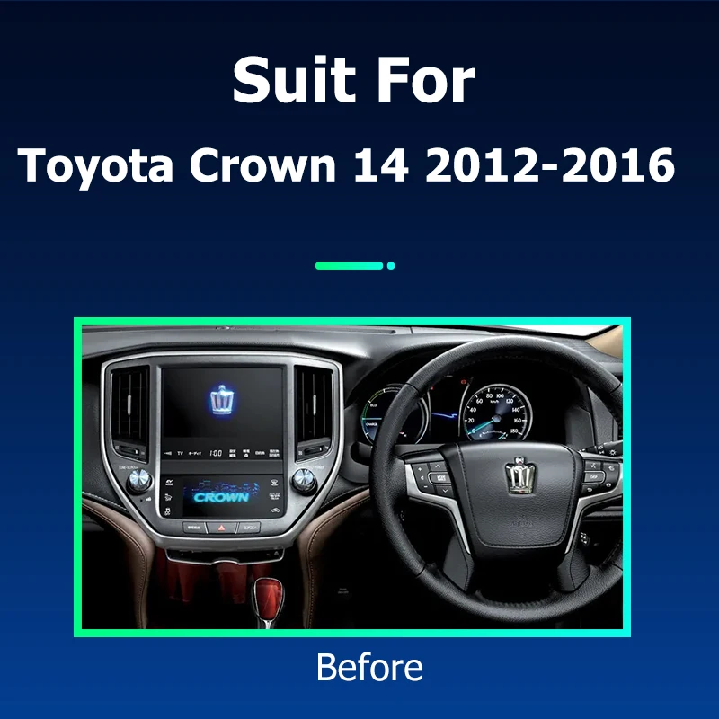 9'' Android 12.0 Car Radio for Toyota Crown 14 2012-2016 GPS