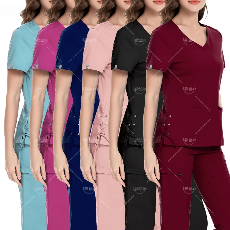 

Scrub Joggers Spa Uniforms Fashion Fit Women Medical Accessories Scrubs Clothes Pet Shop Lab Medical Beauty Nurse Scrubs Set