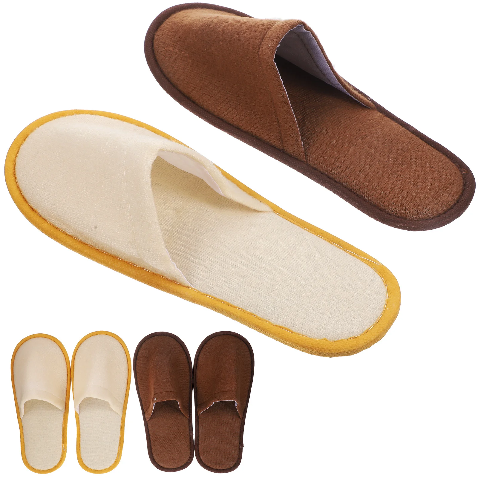 

Coral Fleece Kids Slippers Soft Breathable Disposable Indoor Hotel Travel Guest Home Use Lightweight Non-Scratch Simple