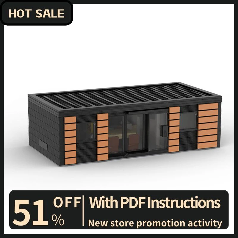 

Новый 669 шт., город, вид на улицу, Moc, модульный крошечный контейнер, модель дома, строительные блоки, креативные идеи «сделай сам», детские игрушки, подарок на день рождения