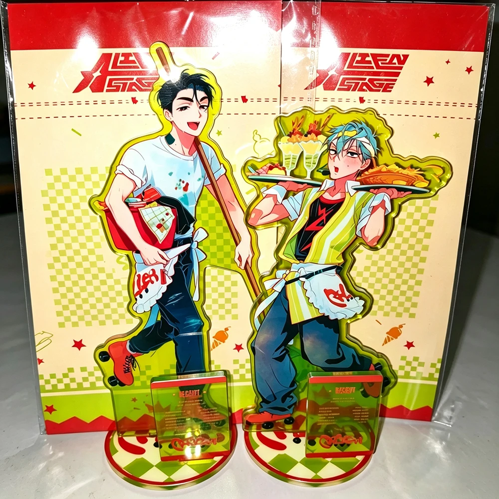 Anime Alien Stage Ivan Till Cosplay Standing Plate Acrylic Figure Desktop Decoration Stand Unisex Collectible Ornament Accessory