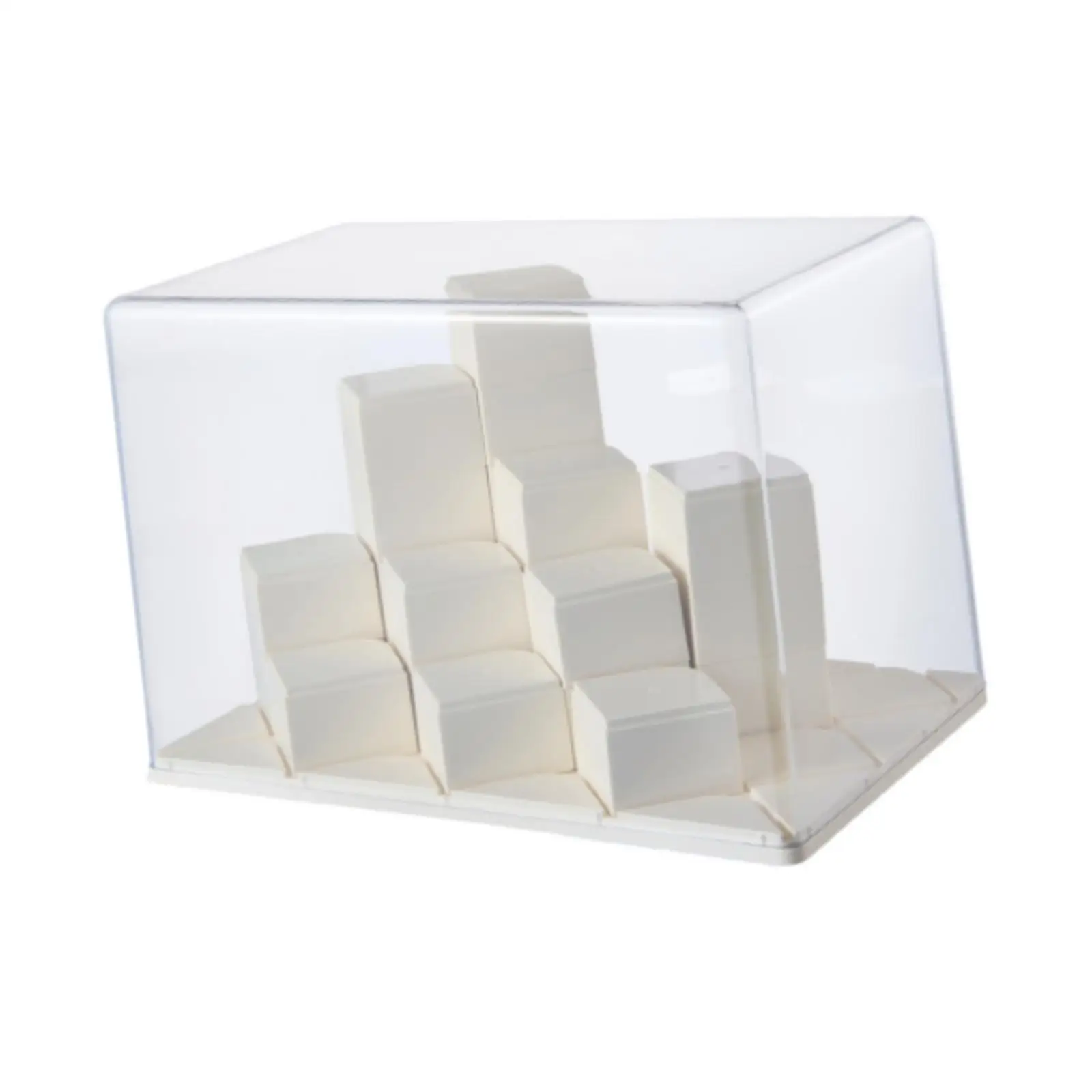 Clear Display Box Figure Display Storage 24Pcs Brick Stackable Dustproof