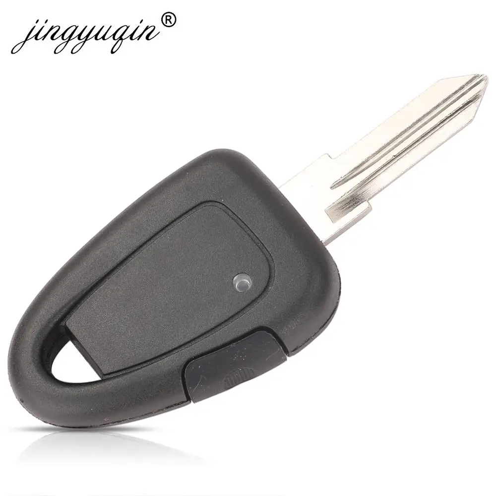 Jingyuqin 1/Geen Knop Transponder Autosleutel Shell Voor Fiat Iveco Afstandsbediening Ongesneden GT15R Blank Blade Case FOB vervanging