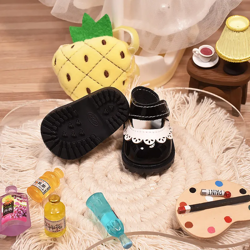 Länge 5,5 cm Puppenkleidung Zubehör 20 cm Baumwollpuppen Lederschuhe für MellChan Spielzeugschuhe Dress Up Kits Weihnachtsfeiertagsgeschenke – Detail 2
