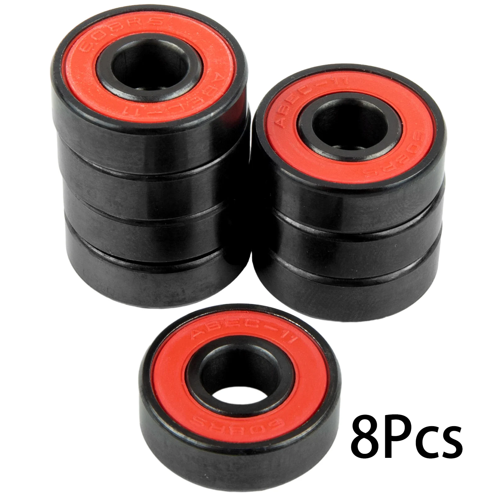 Hybrid Ceramic Ball And Roller Skate Bearings 608 High Speed Skateboard Bearings Hybrid Ceramic Bearings Double Side Dust Cover