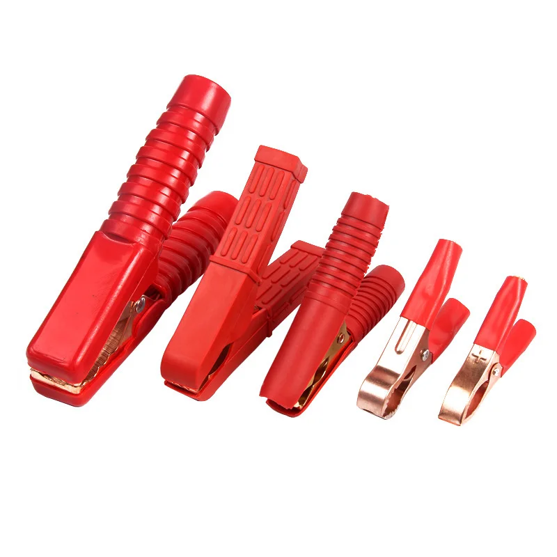 3A -300A Copper Alligator Clips Car Caravan Battery Alligator Clips Electrical Battery Clamp Test Connector for Jumper Cables