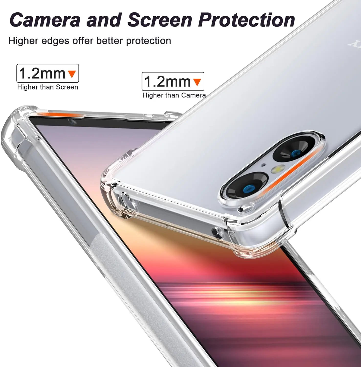 TPU transparente Telefon hülle für Sony Xperia 1 Vi V 5 IV 10 III II Schutzhülle stoß feste Fundas Capa Coque