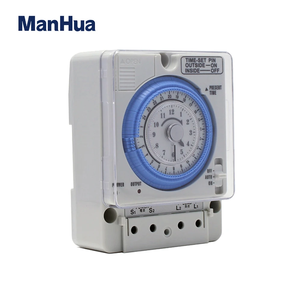 ManHua TB35N 100-240V 20A Din Rail Water Heater Programmable Mechanical Timer switch Time Controller