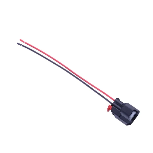 Imagen 2 del producto Conector de inyector de combustible, enchufe de arnés de cableado apto para Jeep Wrangler JK TJ Dodge Dakota Ram 1500 2500 Chrysler 300, 6 uds. 5183448 AA